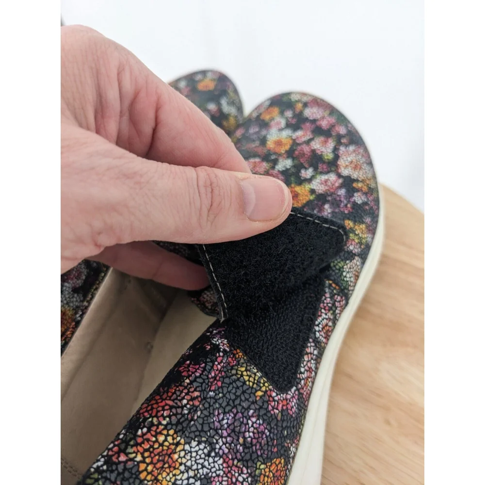 Alegria Loafers‎ Cushioned Footbed Slip-On Floral Print Multicolor EU 37/US W 7